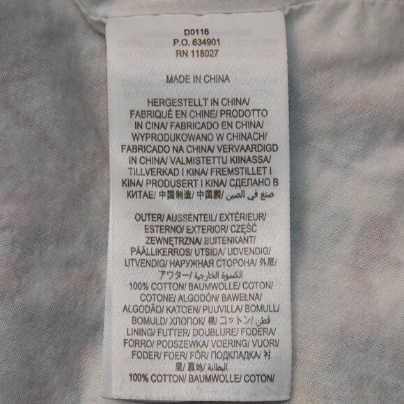 BODEN Long Dress, 10R, Multicolor floral, Long sleeve, V-neck, Cotton - Picture 10 of 13